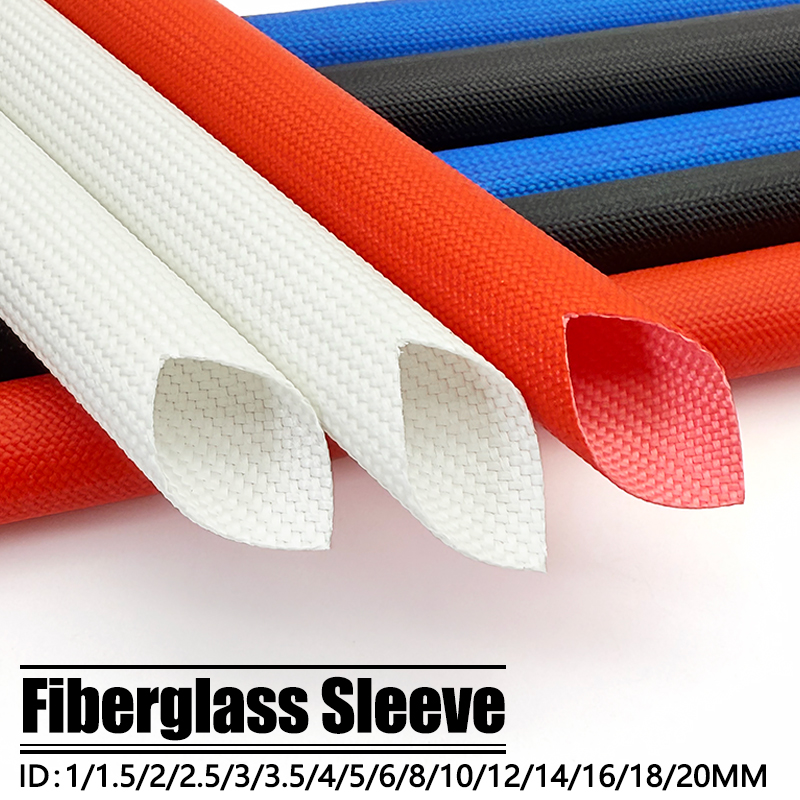 Cable Sleeve Braided - Siliconen gecoate glasvezel gevlochten hoes 1~20mm