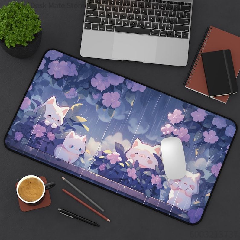 Gaming Accessories Officeworks - Kawaii Cats in the Rain Grote