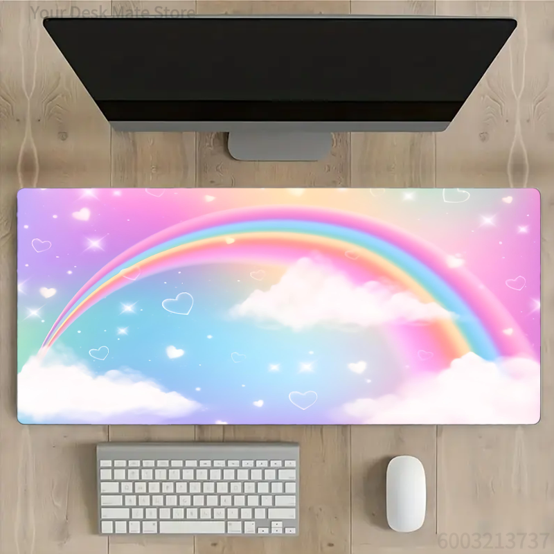 Gaming Accessories Officeworks - XXL Rainbow Gaming-muismat dikke muismat antislip