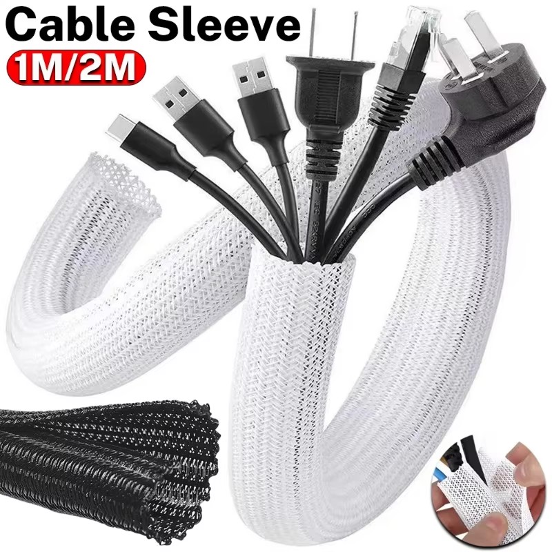 Cable Sleeve Braided - Kabelmantel Zelfsluitend PET Gevlochten Uitbreidbaar Automatisch