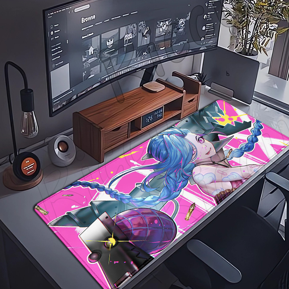 Jinx Gaming Accessories - Hot Anime LOL Arcane Muismat JINX