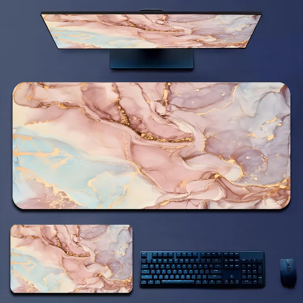 Gaming Accessories Officeworks - Grote Mode Marmeren Muismat 900x400 XXL