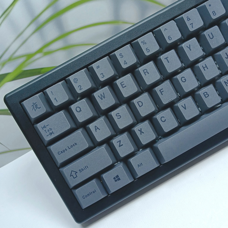 Gaming Accessories Uk - 130 toetsen minimalistisch zwart grijs Keycap