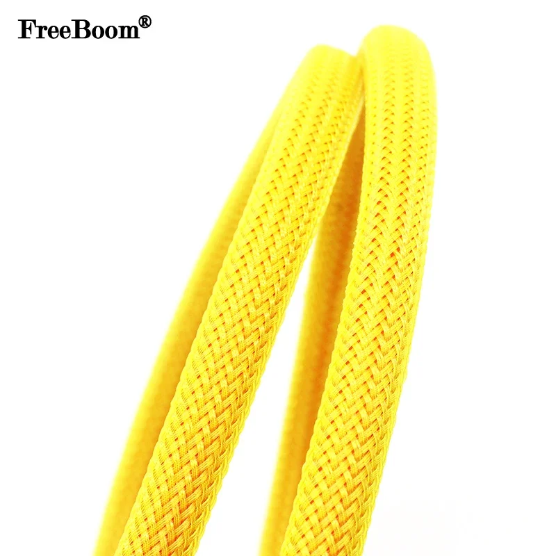 Cable Sleeve Braided - 1 ~ 50m Geel PET Gevlochten
