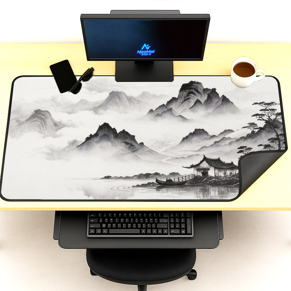 Chinese muismat zwart witte mu - Gaming Accessories Officeworks recensie en prijs