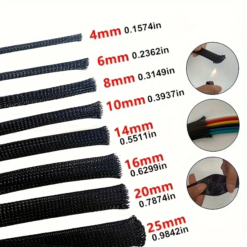10m /32.8 ft Pet Uitbreidbare  - Cable Sleeve Braided recensie en prijs