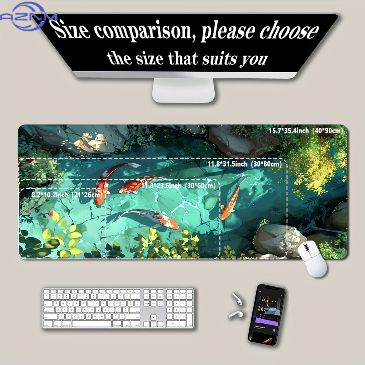 Grote Koi Fish Gaming-muismat  - Gaming Accessories Officeworks recensie en prijs