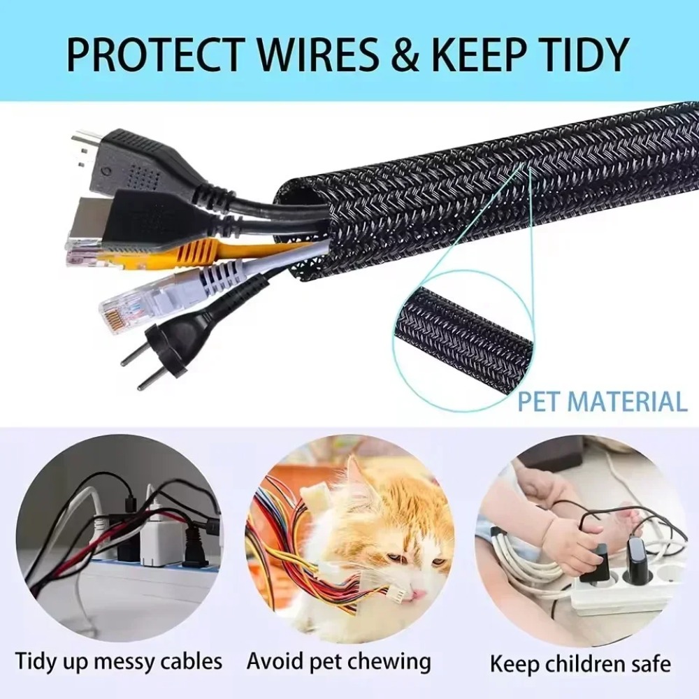 9-15M Plit Pipe Tube Protector - Cable Sleeve Braided recensie en prijs