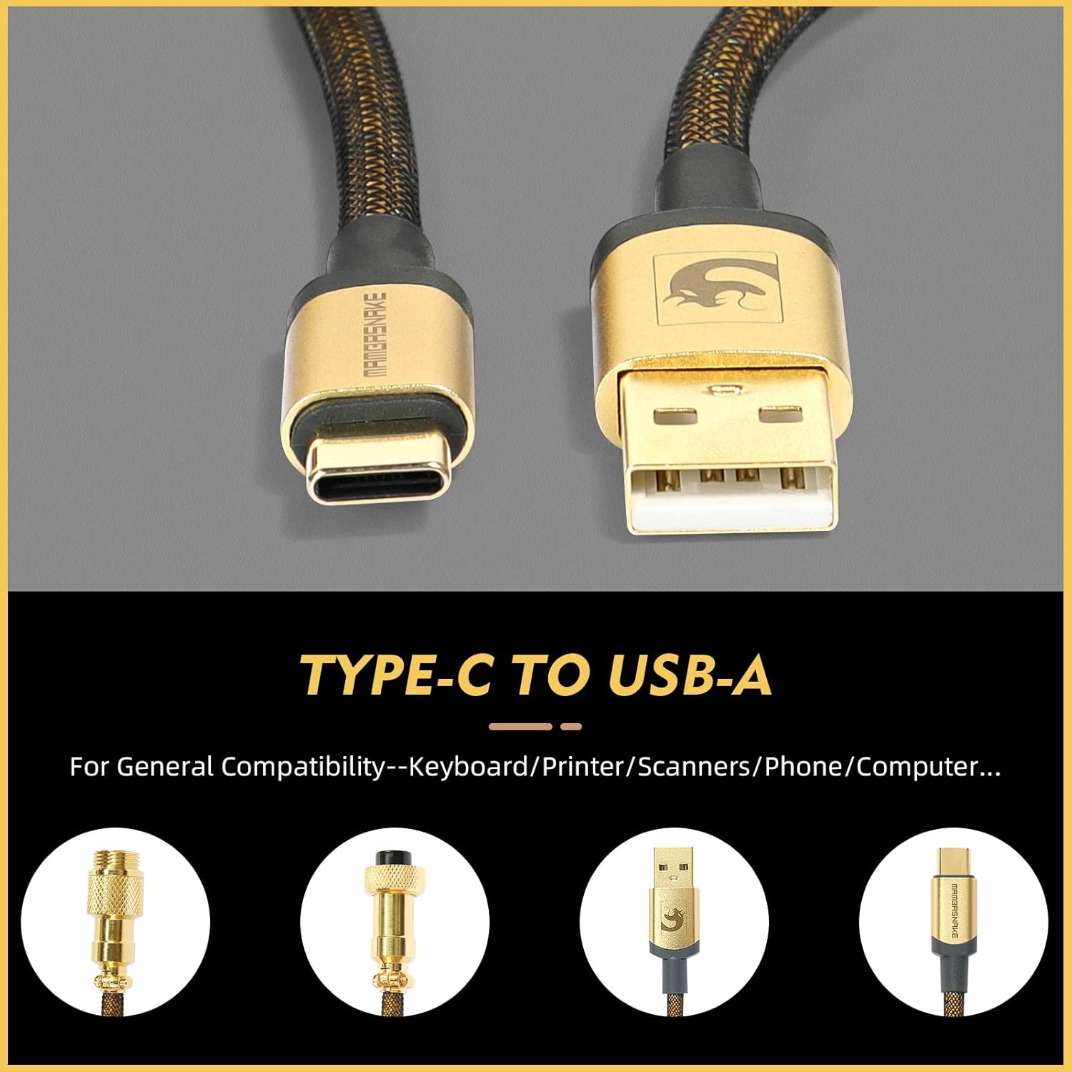 ATTACK SHARK * MAMBASNAKE C03  - Cable Sleeve Braided recensie en prijs