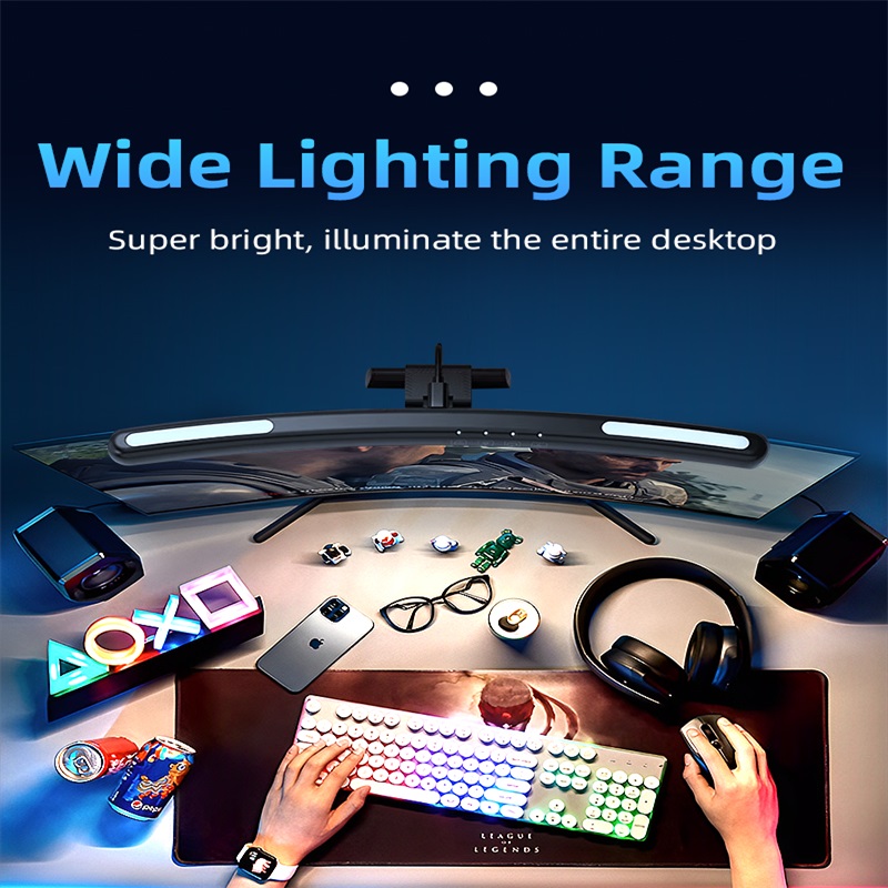 Gebogen LED-monitor Lichtbalk  - Gaming Accessories Led recensie en prijs