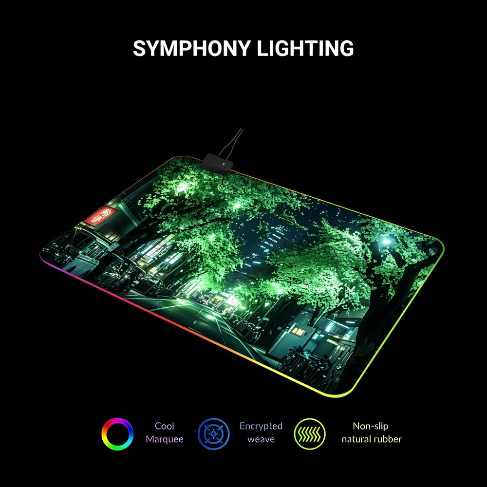 RGB-muismat Japanse straat Paa - Gaming Accessories Officeworks recensie en prijs