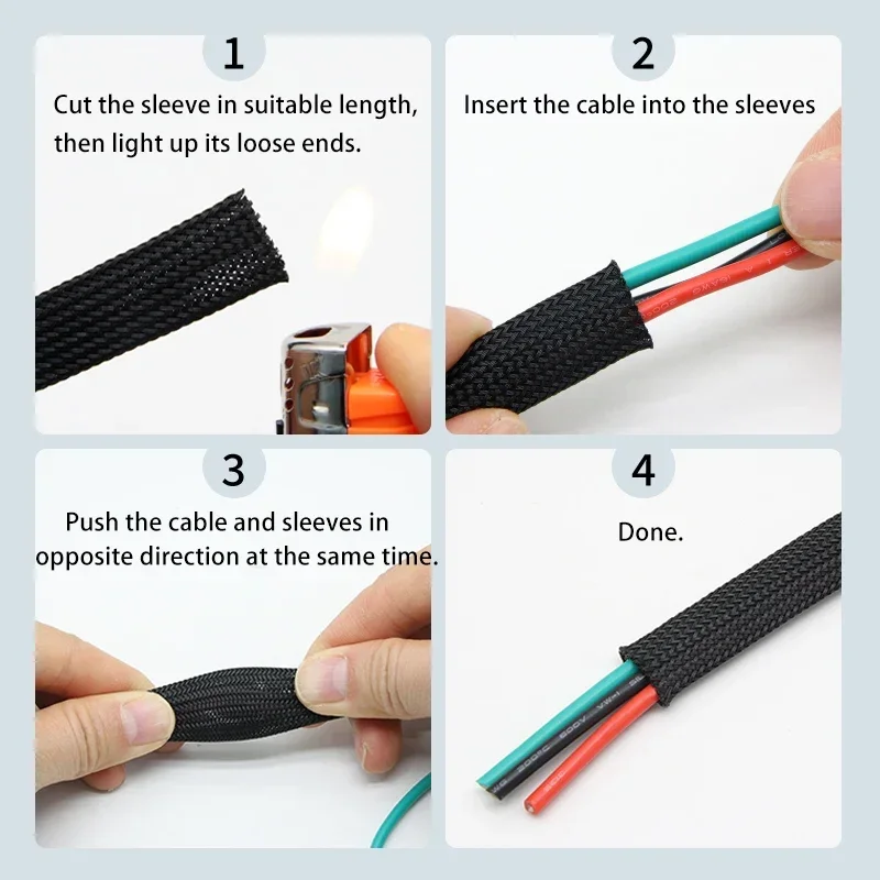 1 ~ 50m Geel PET Gevlochten Mo - Cable Sleeve Braided recensie en prijs