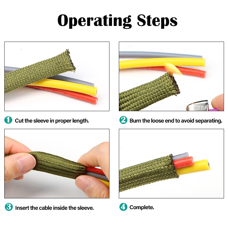 2/5/10M Kabelmantel 2,5 4 6 8  - Cable Sleeve Braided recensie en prijs