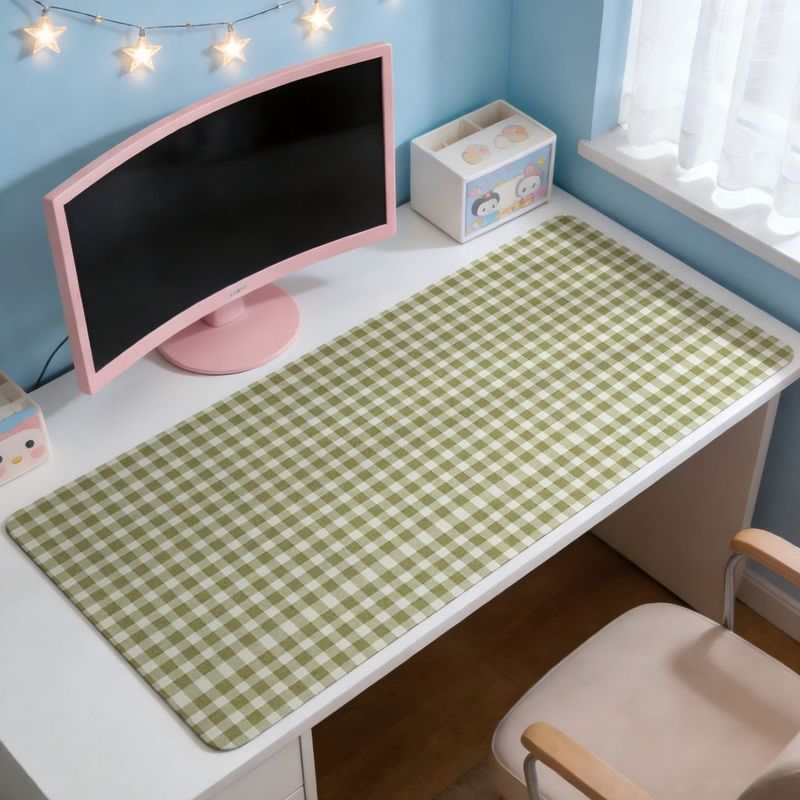 Olijfgroen geruit ontwerp muis - Gaming Accessories Officeworks recensie en prijs
