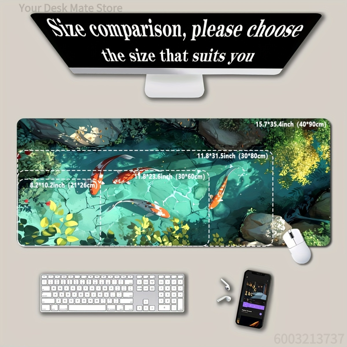 Grote Koi Fish Gaming-muismat  - Gaming Accessories Officeworks recensie en prijs